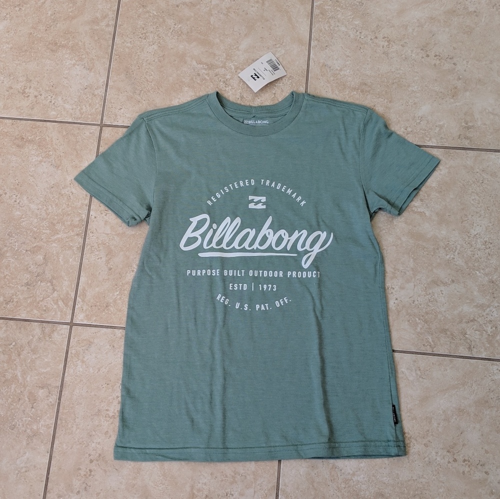 Kids Billabong Shirt Size Small Seafoam Green